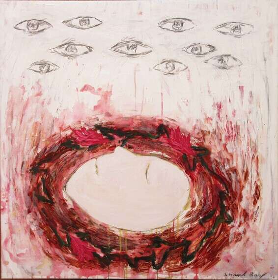 "גלדיולות" // ציור: שאול בז